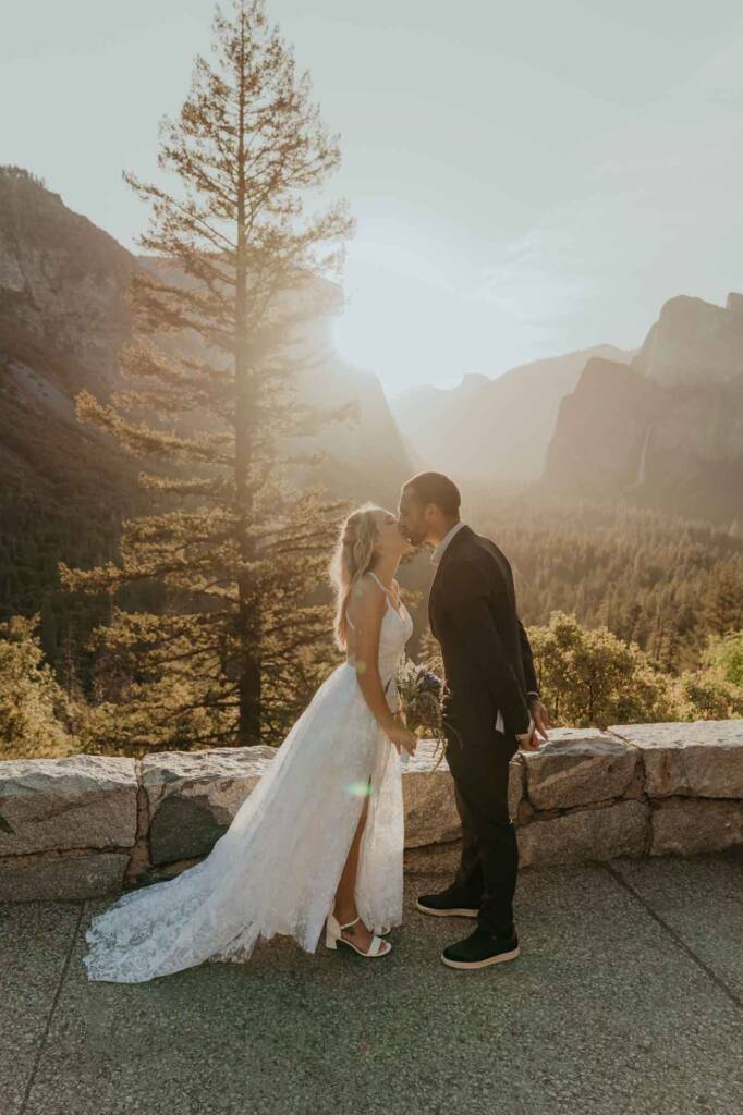 yosemite elopement photos at sunset