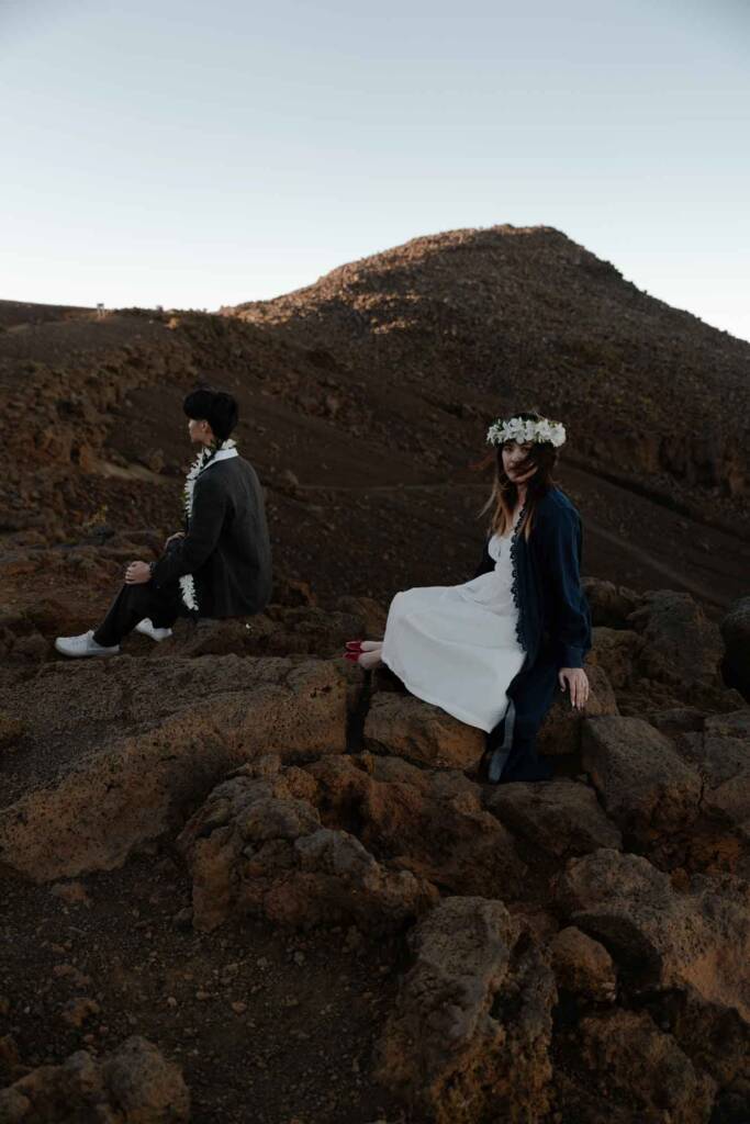 couple portraits in haleakala