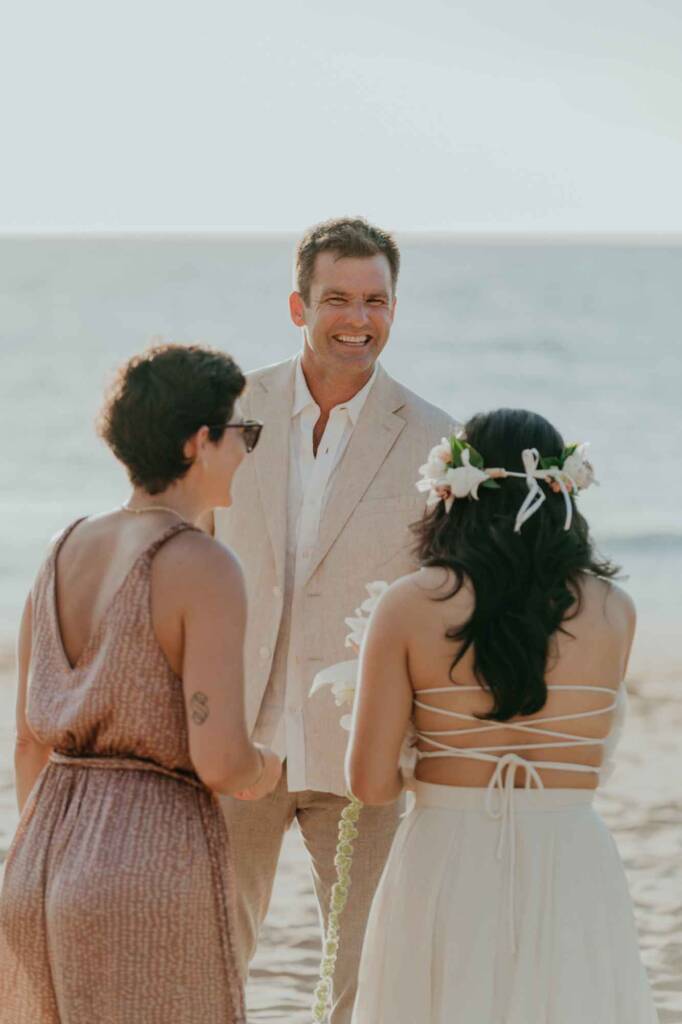 hawaii sunset wedding