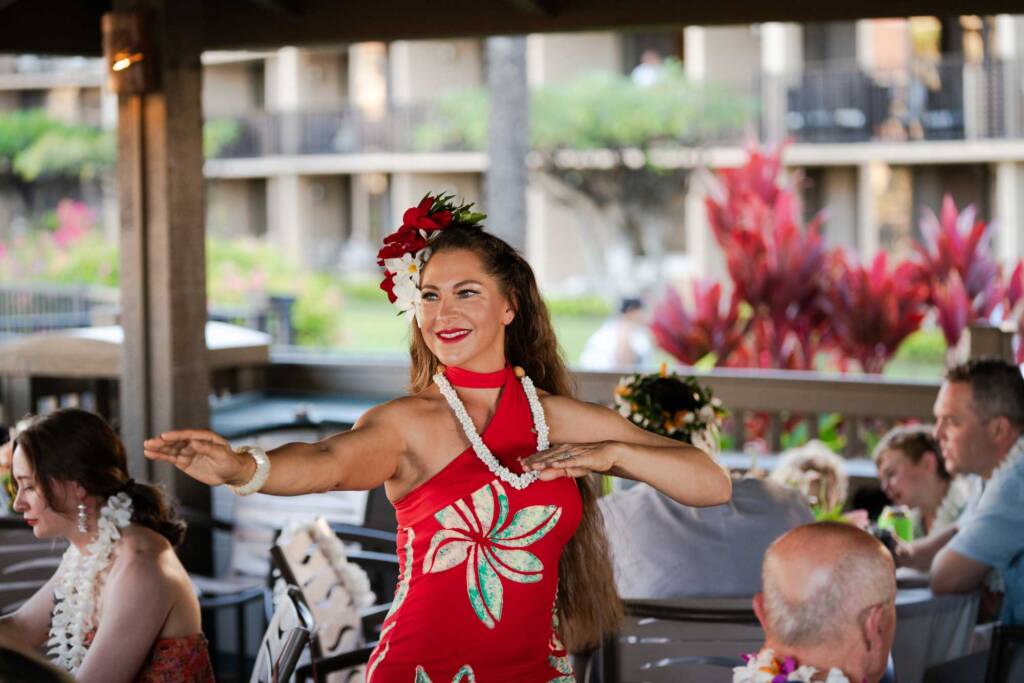 hula dancer at wedding