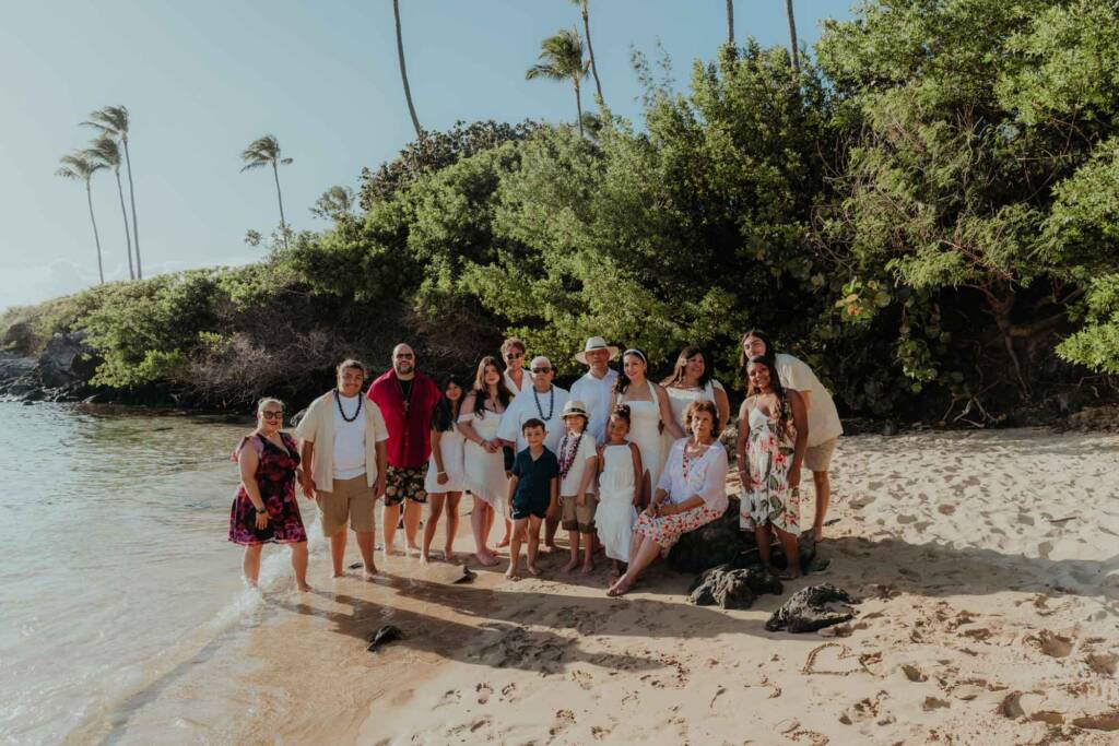 maui vow renewal on the beach