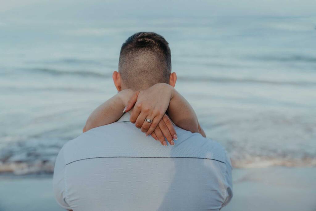 South Maui beach engagement photos